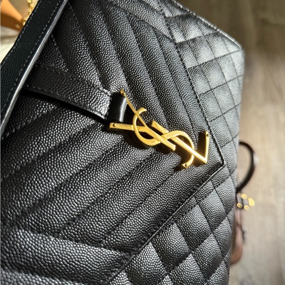 Yves Saint Laurent Black Quilted Clutch - Picture 3 of 5